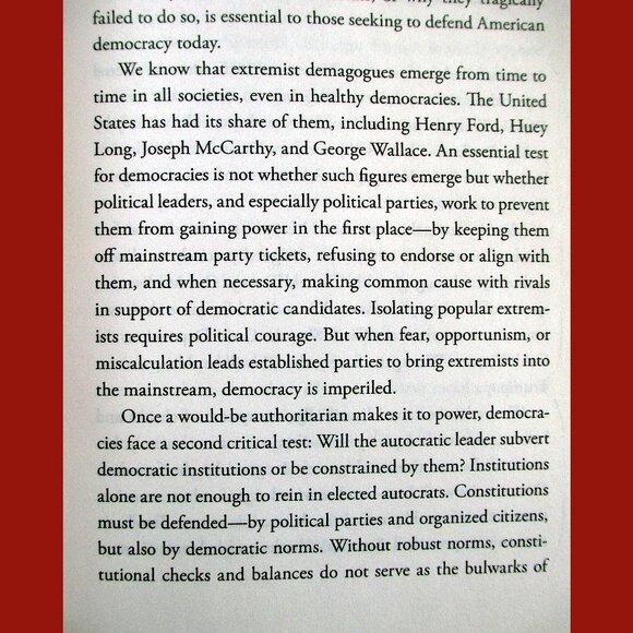 Book: How Democracies Die by Steven Levitsky & Daniel Ziblatt - Picture 9 of 16